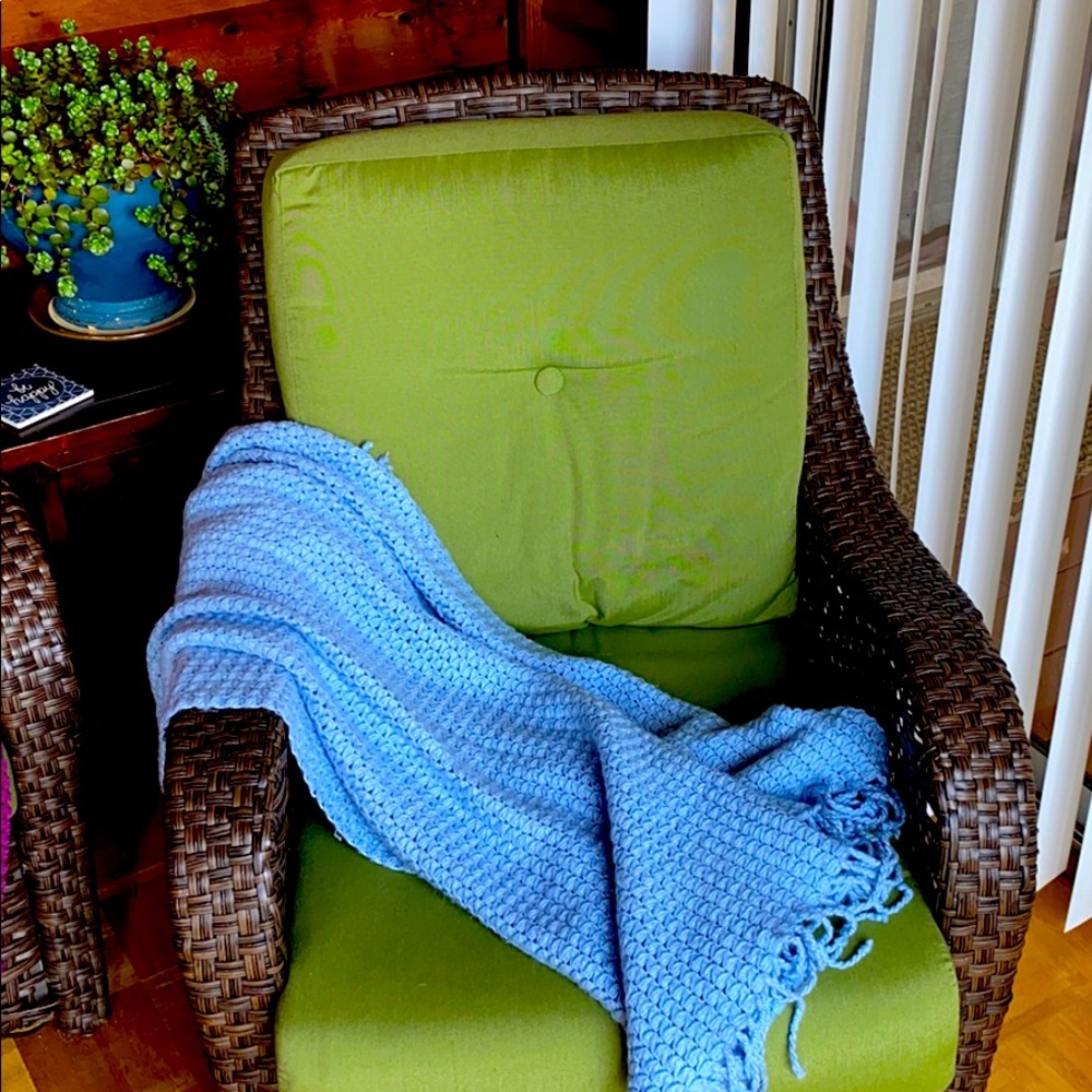 Popcorn Weave Throw